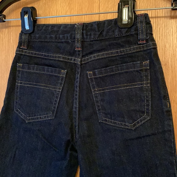 Tony Hawk size 7 dark denim cotton blue jeans boy’s straight leg button zip - Picture 2 of 9